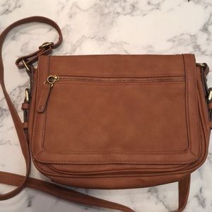 Women’s brown Merona crossbody purse